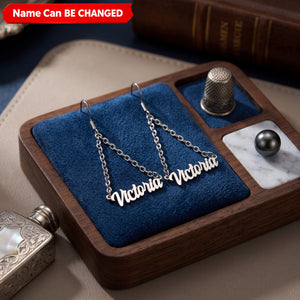 Personalized Name Letter Drop Earring Stainless Steel Dangle Earrings