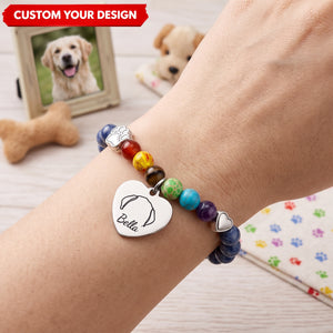 Waiting At The Rainbow Bridge Personalized Pet Memorial Bracelet Gifts For Dogs And Cats