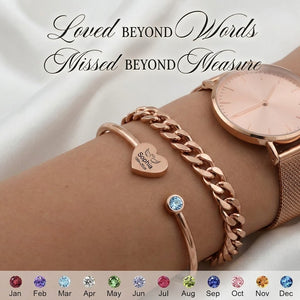 "You Are My Sunshine" Adjustable Engravable Birthstone Wrap Bracelet – Mother, Daughter, Best Friend