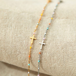 My Small Circle Of Female Friends Cross Bracelet