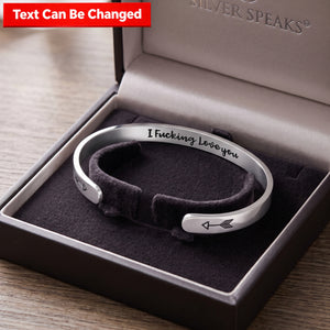 "Badass Energy" Empowering Hidden Message Cuff Bracelet - Stainless Steel Motivational Gift for Her