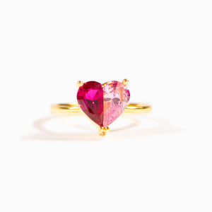 Personalized Mama's Valentine Pieced Heart Ring