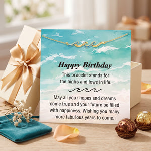 All Your Time And Effort Doesn't Go Unnoticed - Triple Wave Bracelet Jewelry Birthday Gift for Teacher Best Friend Women Mom Sister