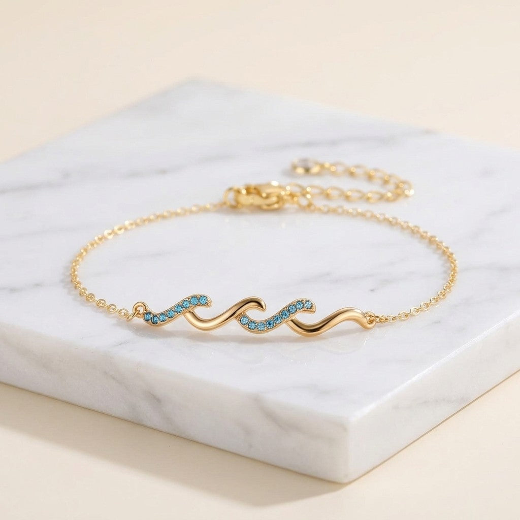 All Your Time And Effort Doesn't Go Unnoticed - Triple Wave Bracelet Jewelry Birthday Gift for Teacher Best Friend Women Mom Sister